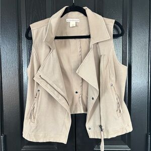 Women's Tan Sleeveless Vest